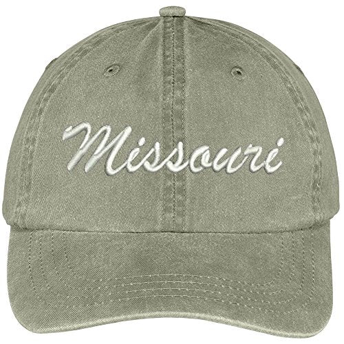 Trendy Apparel Shop Missouri State Embroidered Low Profile Adjustable Cotton Cap