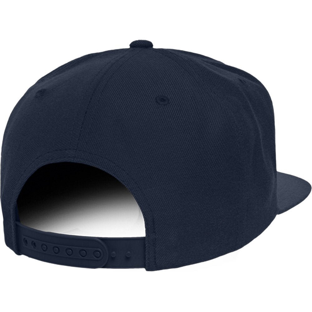 Trendy Apparel Shop Number 75 Collegiate Varsity Font Embroidered Flat Bill Snapback Cap
