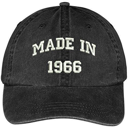 Trendy Apparel Shop Made in 1966-53rd Birthday Embroidered Pigment Dyed Cotton Baseball Cap