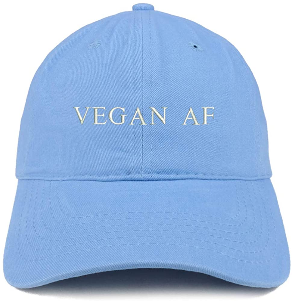 Trendy Apparel Shop Vegan AF Embroidered 100% Cotton Adjustable Cap