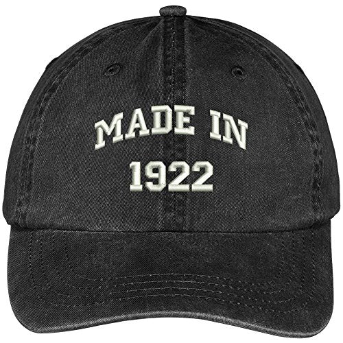 Trendy Apparel Shop Made in 1922-97th Birthday Embroidered Washed Cotton Baseball Cap
