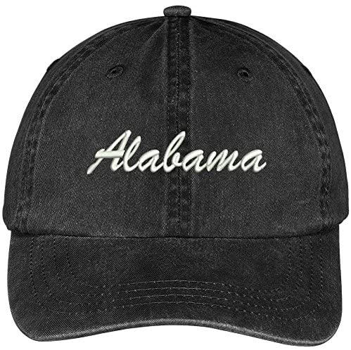 Trendy Apparel Shop Alabama State Embroidered Low Profile Adjustable Cotton Cap