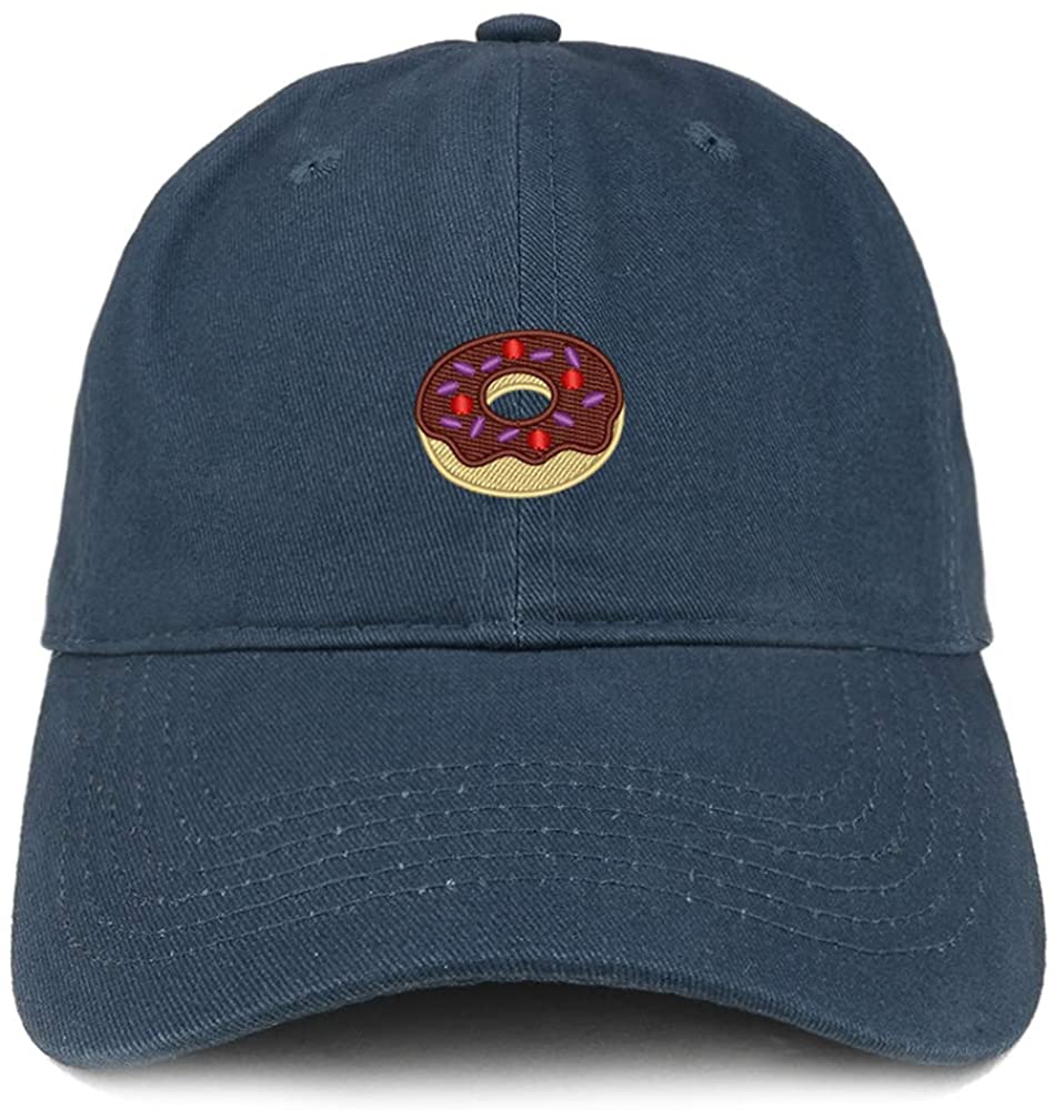 Trendy Apparel Shop Donut Embroidered Low Profile Cotton Cap Dad Hat