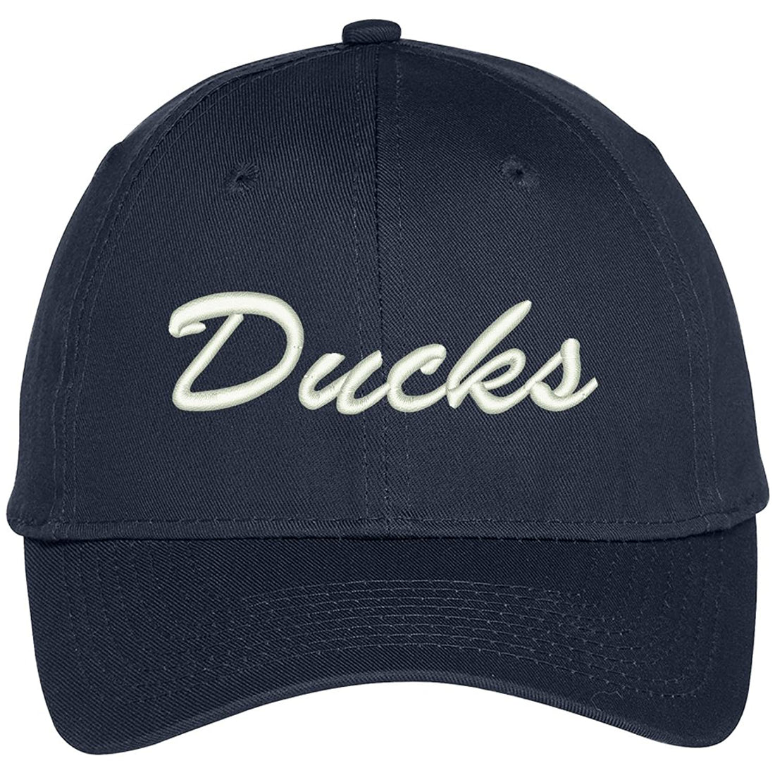Trendy Apparel Shop Ducks Embroidered Precurved Adjustable Cap
