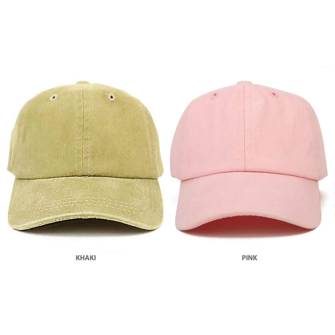 Trendy Apparel Shop Infant Size Unstructured Pigment Dyed Washed Baseball Cap - Multipack - Black Navy