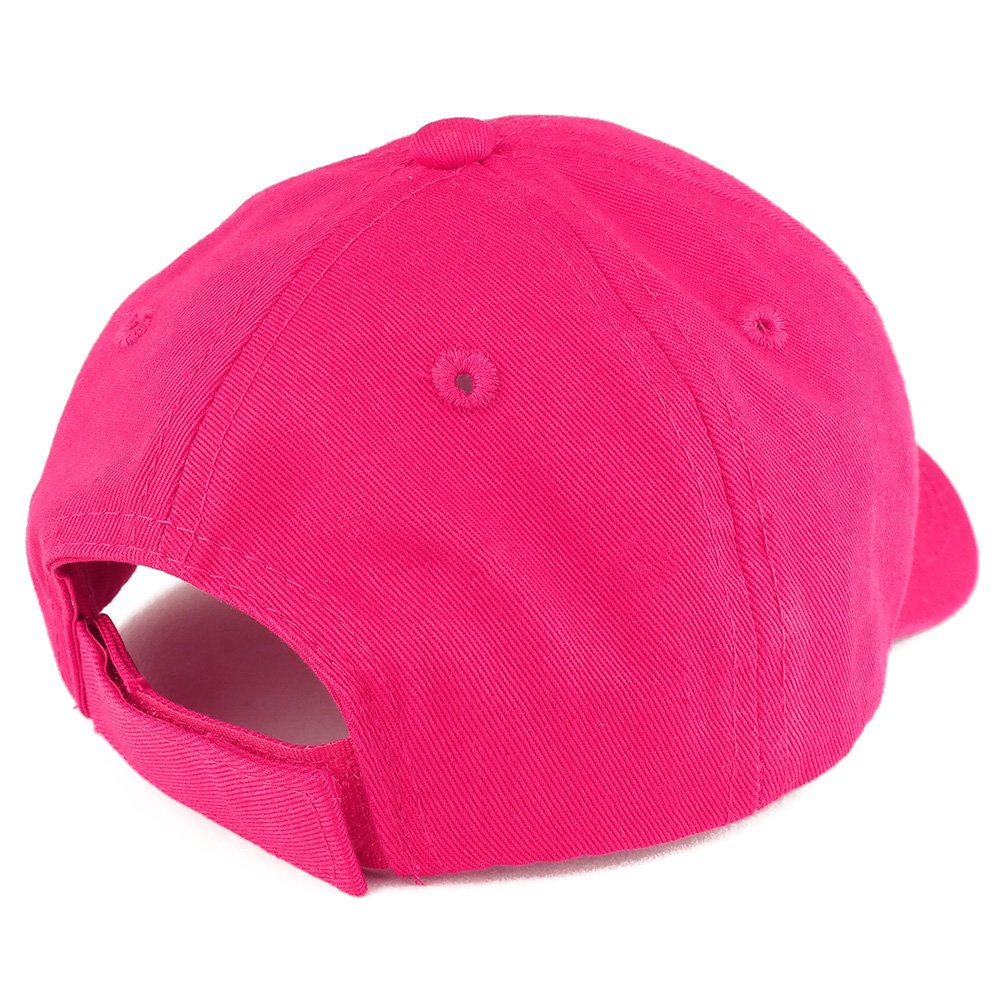 Trendy Apparel Shop Baby Infant Plain Unstructured Adjustable Baseball Cap - Multipack - Burgunday Red Pink Hot Pink