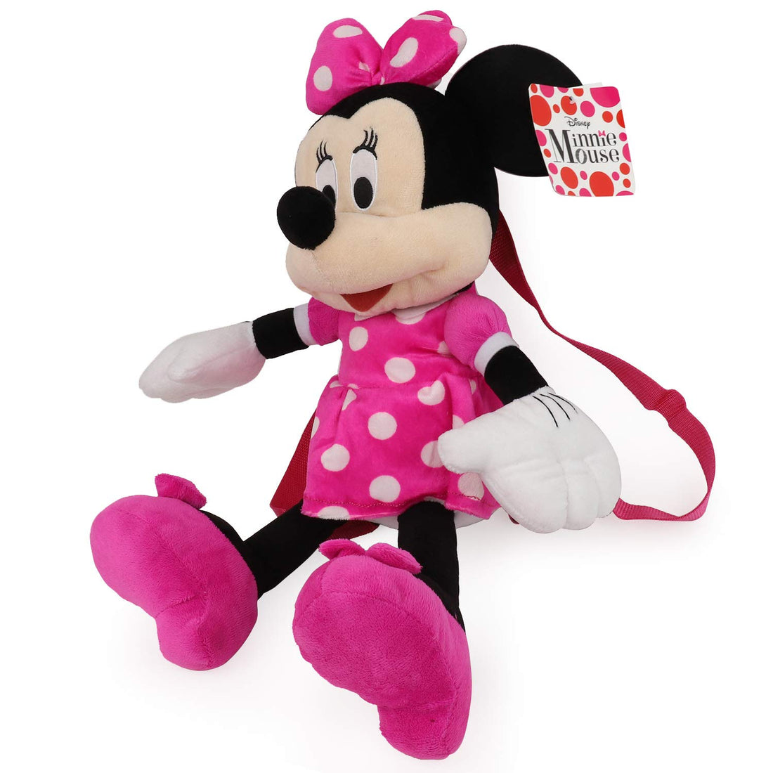 Trendy Apparel Shop Kid's Minnie Mouse 16" Plush Doll Backpack