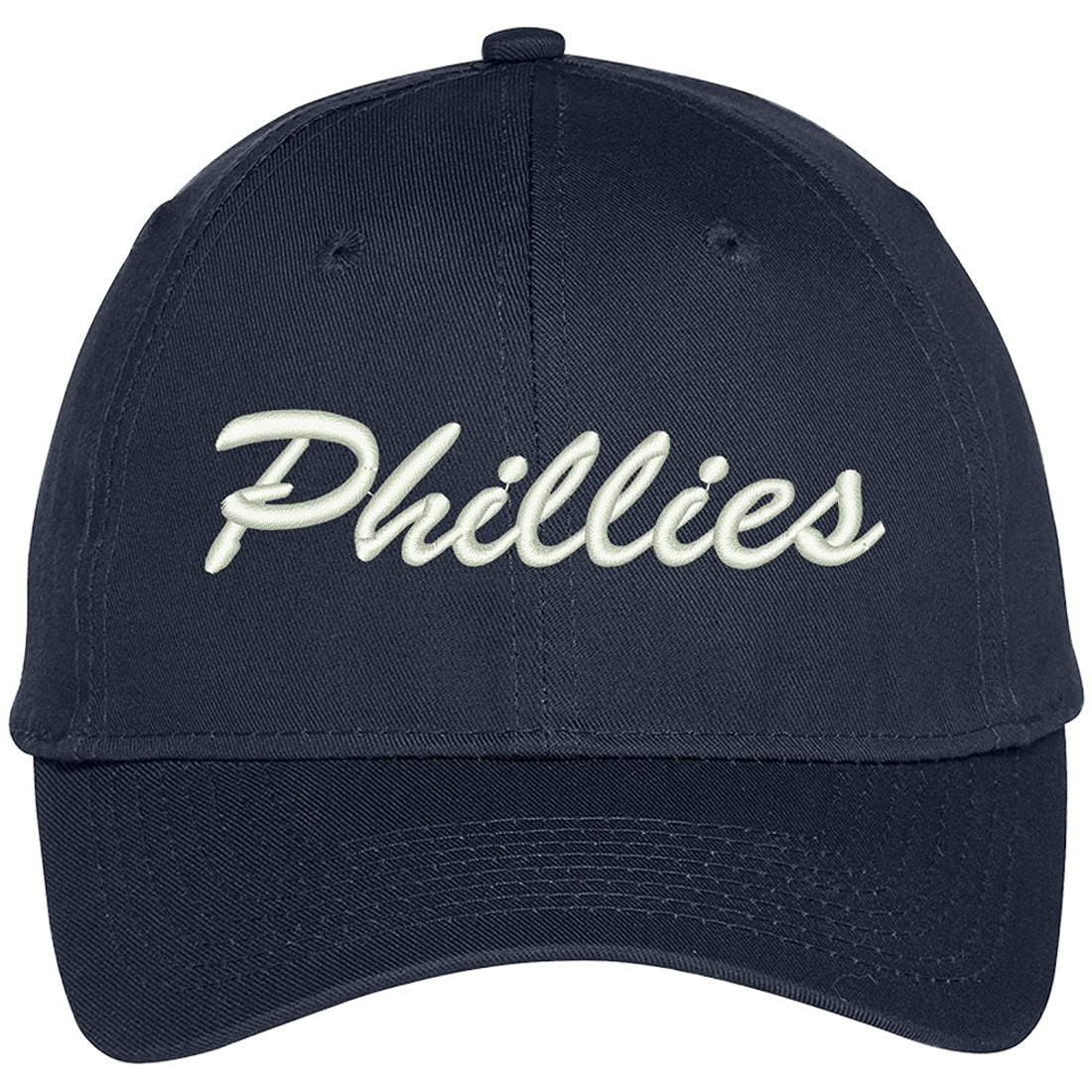 Trendy Apparel Shop PHIILLIES Embroidered Precurved Adjustable Cap
