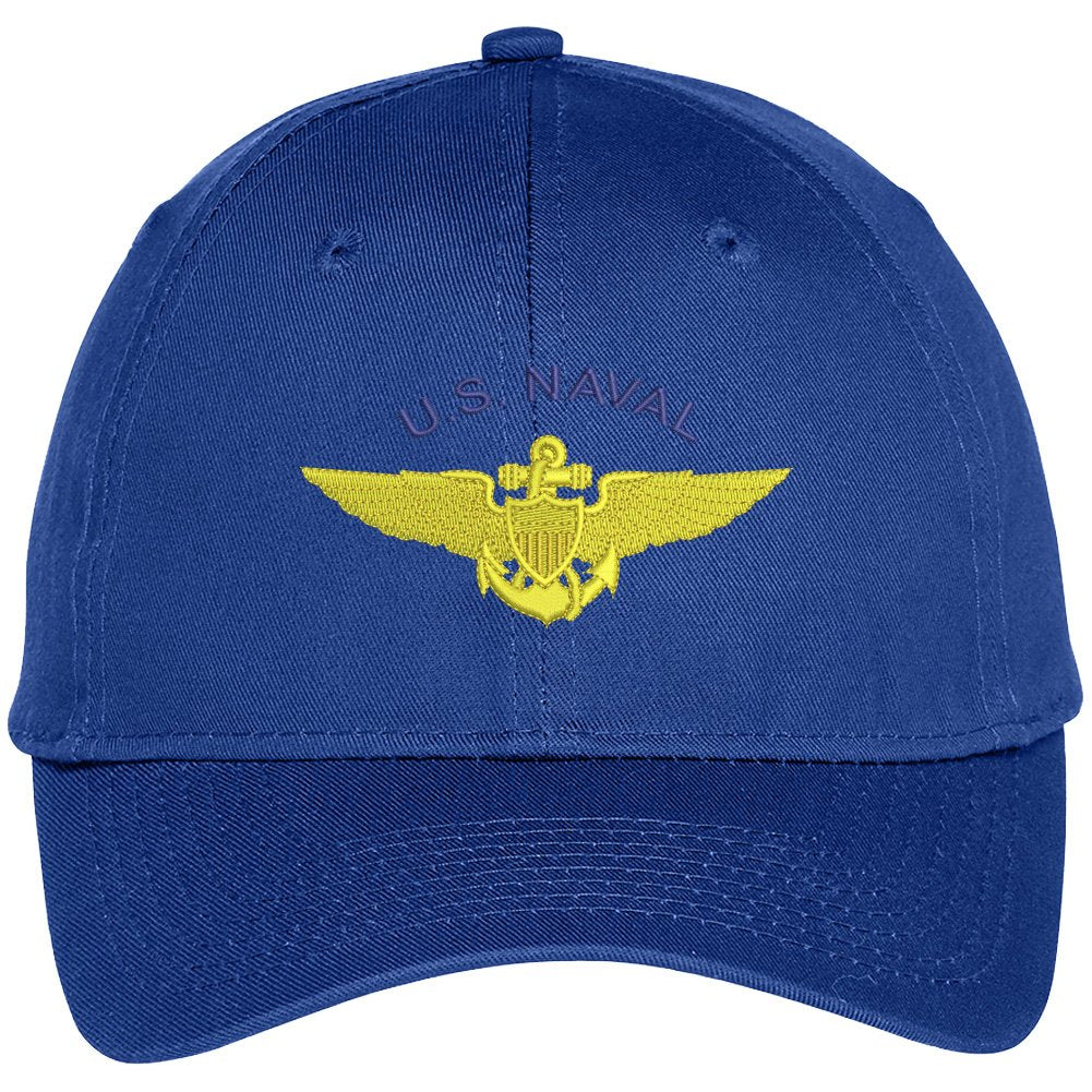 Trendy Apparel Shop Us Naval Aviation Embroidered High Profile Snapback Adjustable Baseball Cap