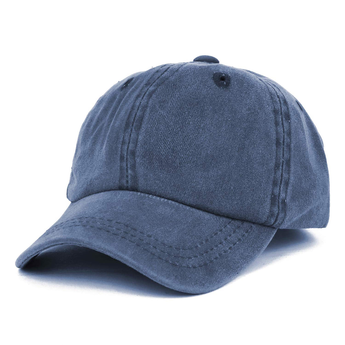 Trendy Apparel Shop Infant Size Unstructured Pigment Dyed Washed Baseball Cap - Multipack - Black Navy
