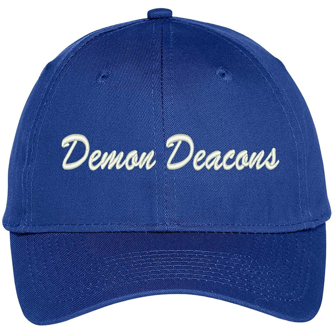 Trendy Apparel Shop Demon Deacons Embroidered Team Nickname Mascot Cap