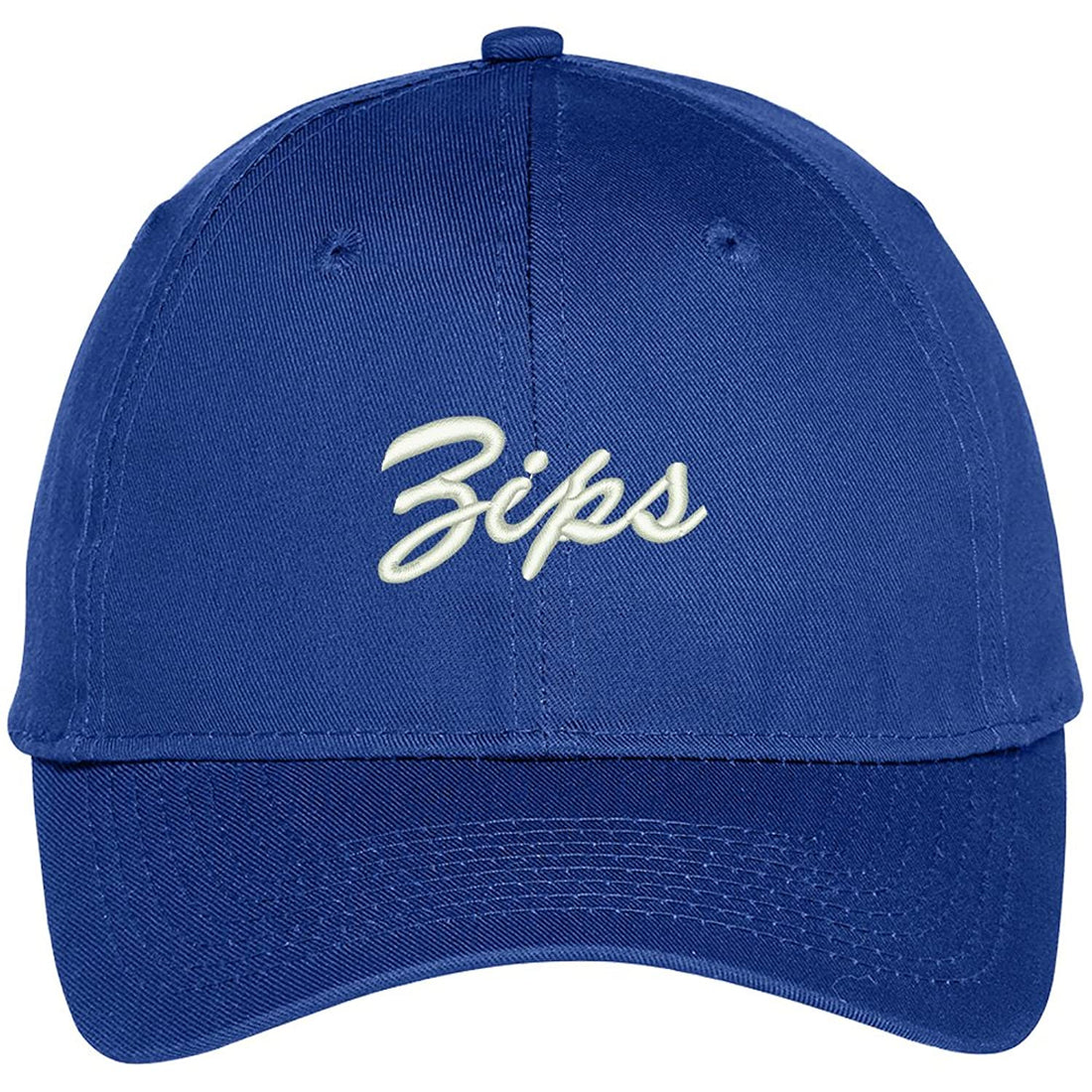 Trendy Apparel Shop Zips Embroidered Team Nickname Mascot Cap