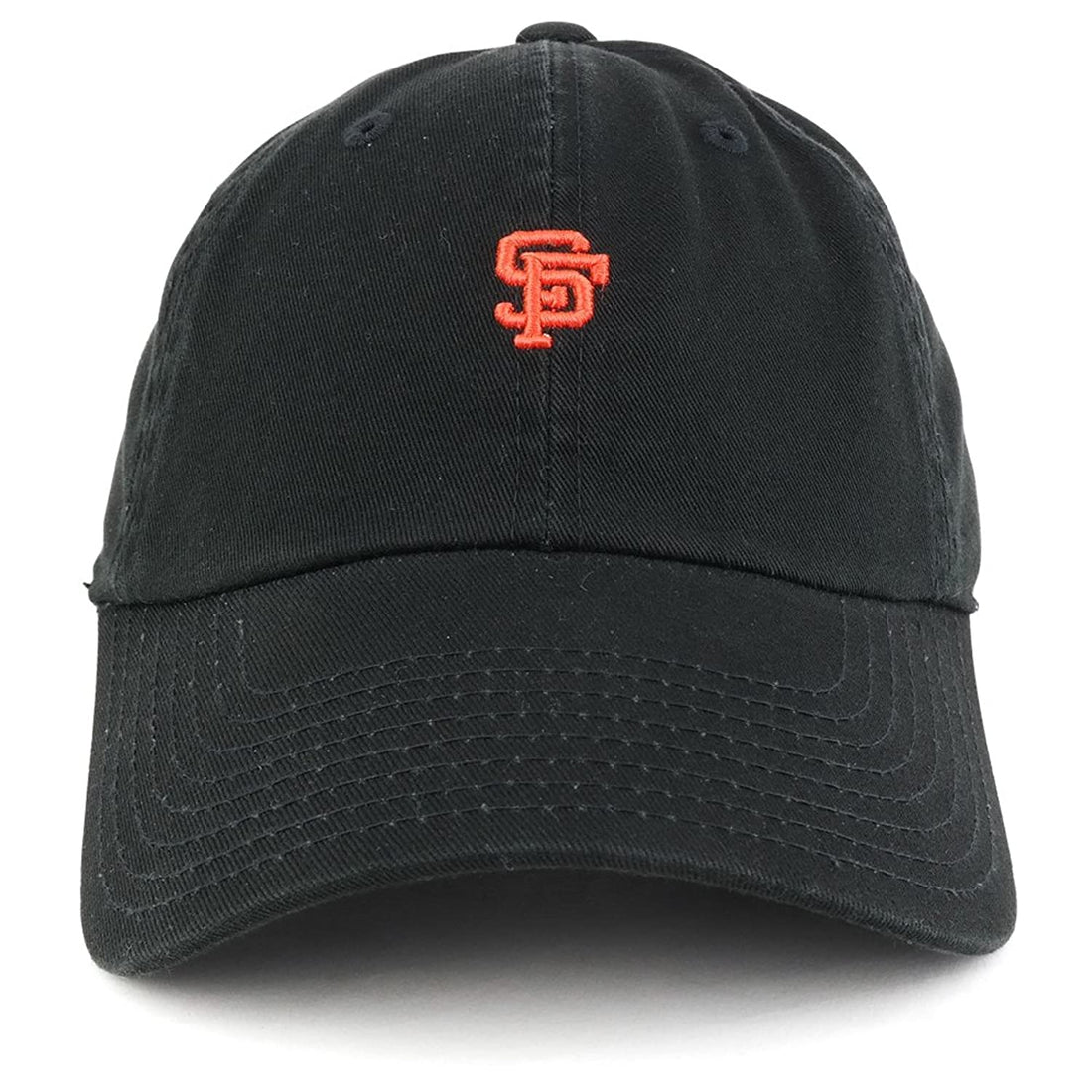 Trendy Apparel Shop San Francisco SF Team Micro Logo Embroidered Unstructured Baseball Cap