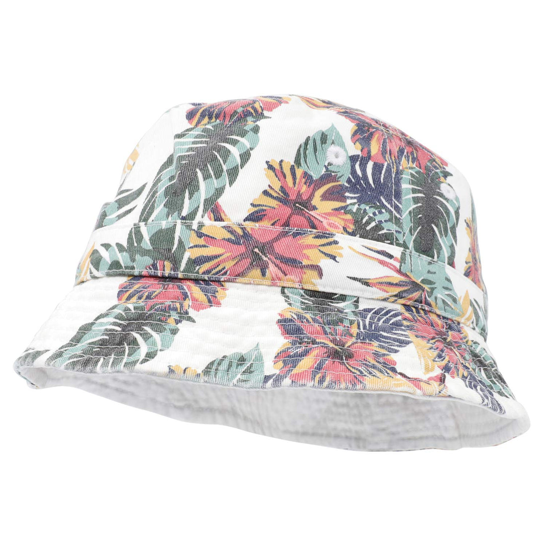 Trendy Apparel Shop Floral Print Cotton Reversible Bucket Hat