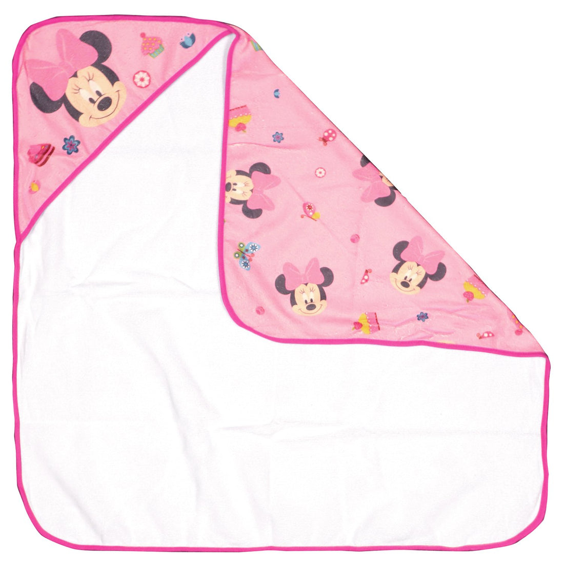 Trendy Apparel Shop Girl's Minnie Mouse Square Hooded Towel
