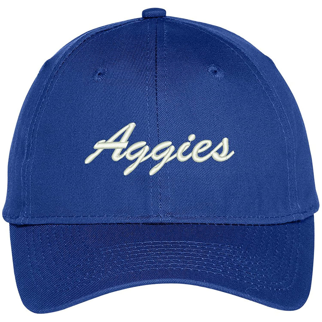 Trendy Apparel Shop Aggies Embroidered Team Nickname Mascot Cap