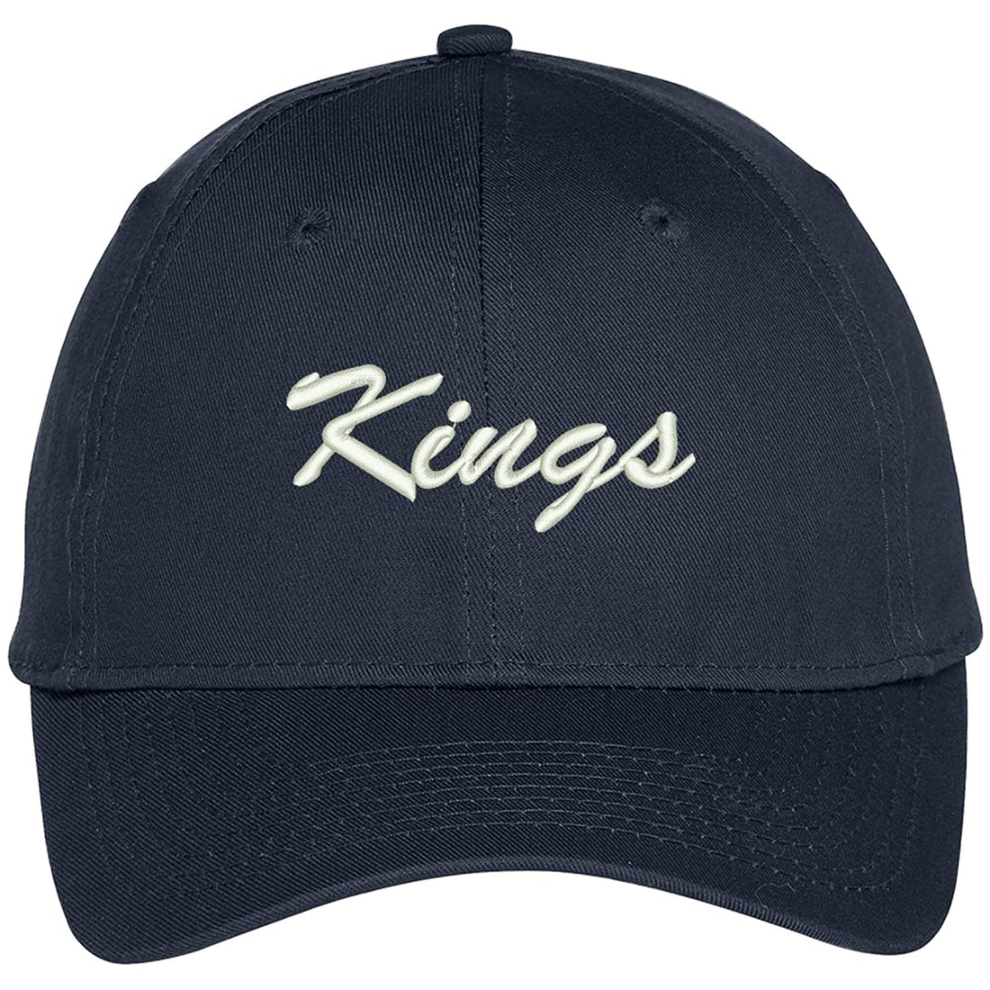 Trendy Apparel Shop Kings Embroidered Precurved Adjustable Cap