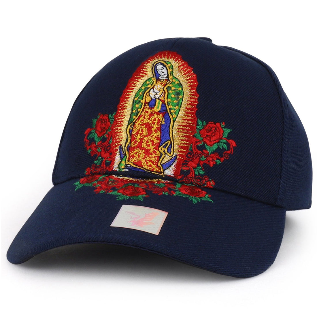 Trendy Apparel Shop Blessed Mary Maria Lady of Guadalupe Embroidered Ball Cap