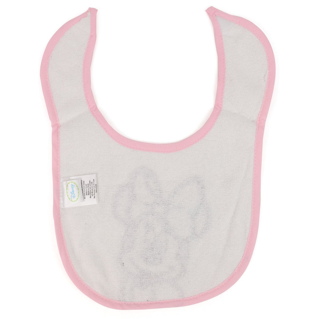 Trendy Apparel Shop Mickey Mouse and Minnie Mouse Embroidered Baby Bib 2 Pack - PINK BLUE