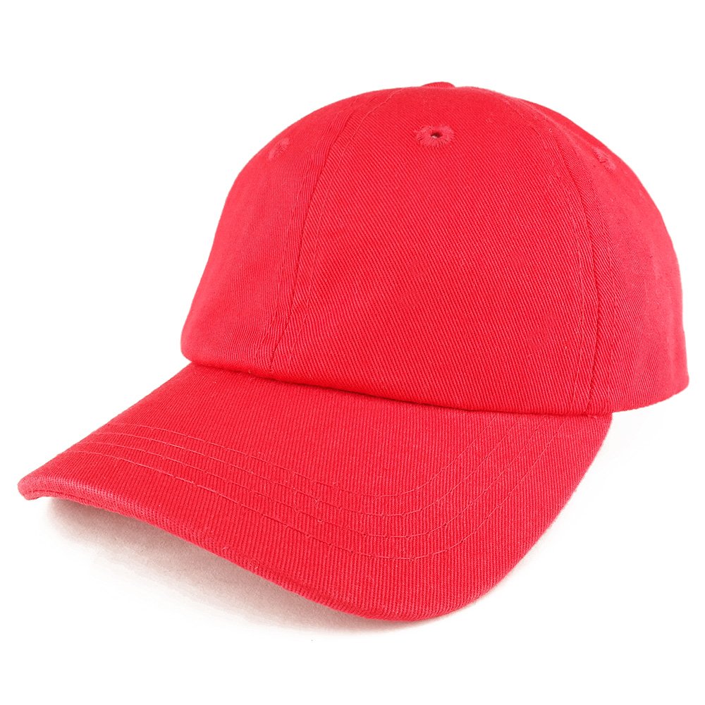 Trendy Apparel Shop Baby Infant Plain Unstructured Adjustable Baseball Cap - Multipack - Burgunday Red Pink Hot Pink