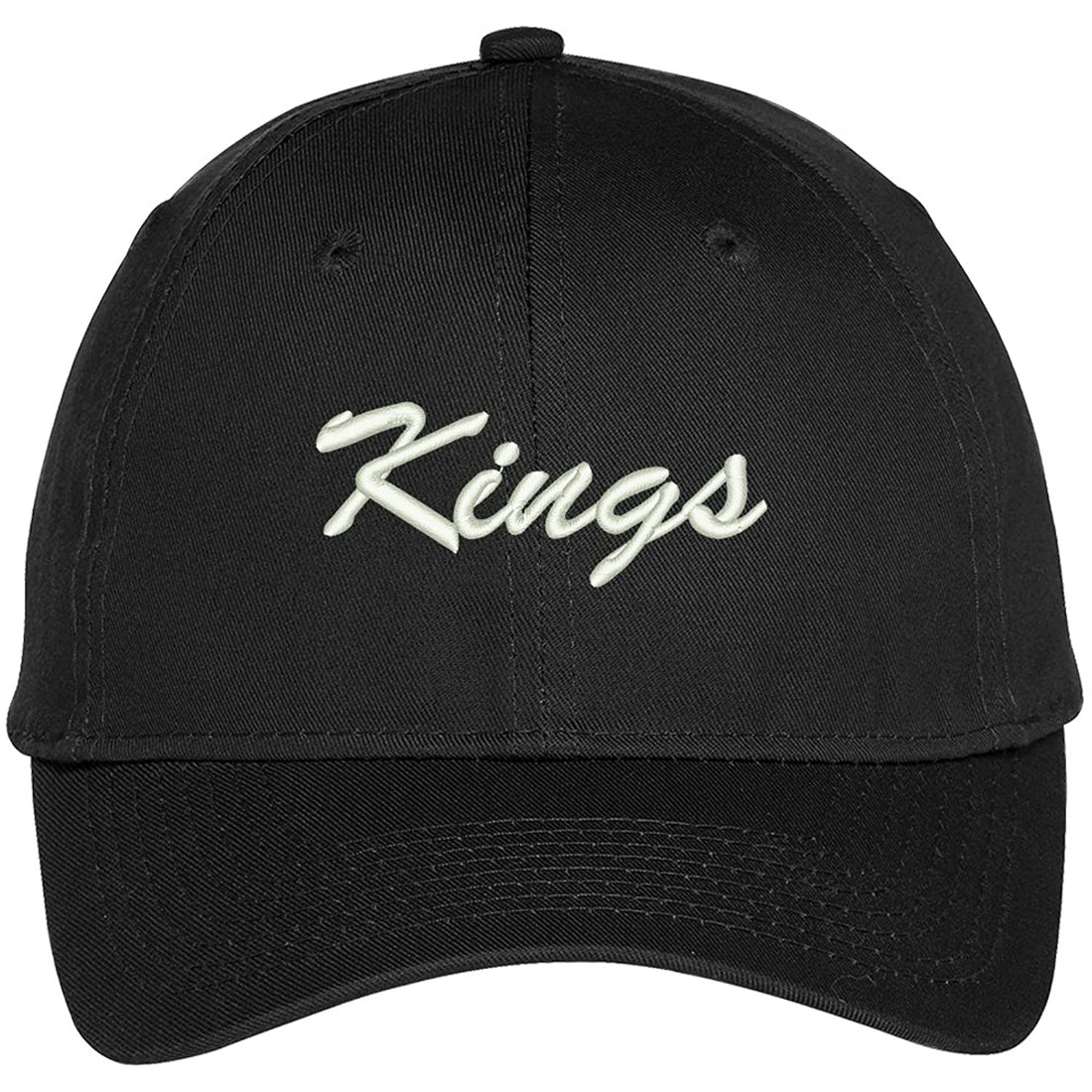 Trendy Apparel Shop Kings Embroidered Precurved Adjustable Cap