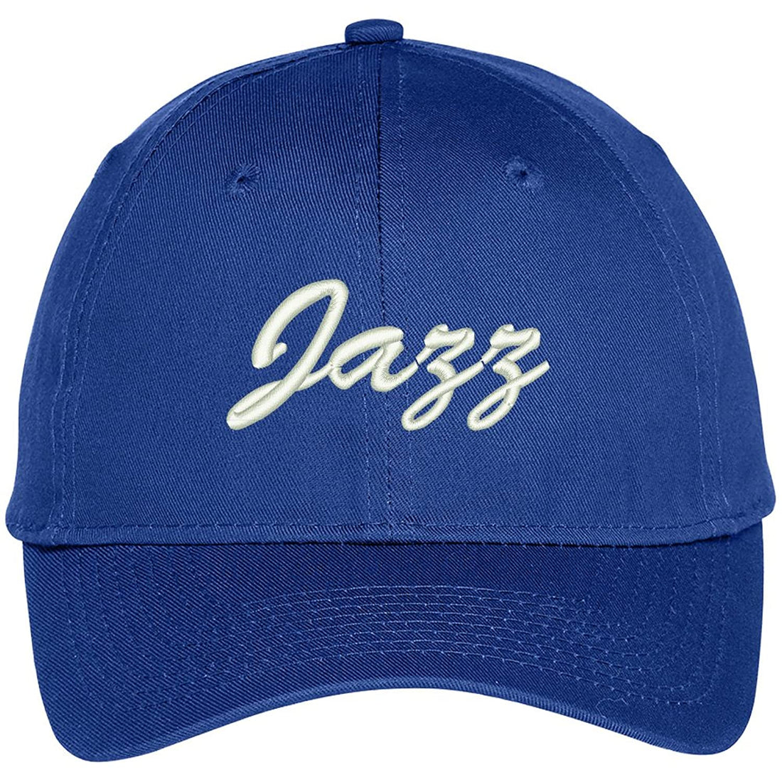 Trendy Apparel Shop Jazz Embroidered Precurved Adjustable Cap