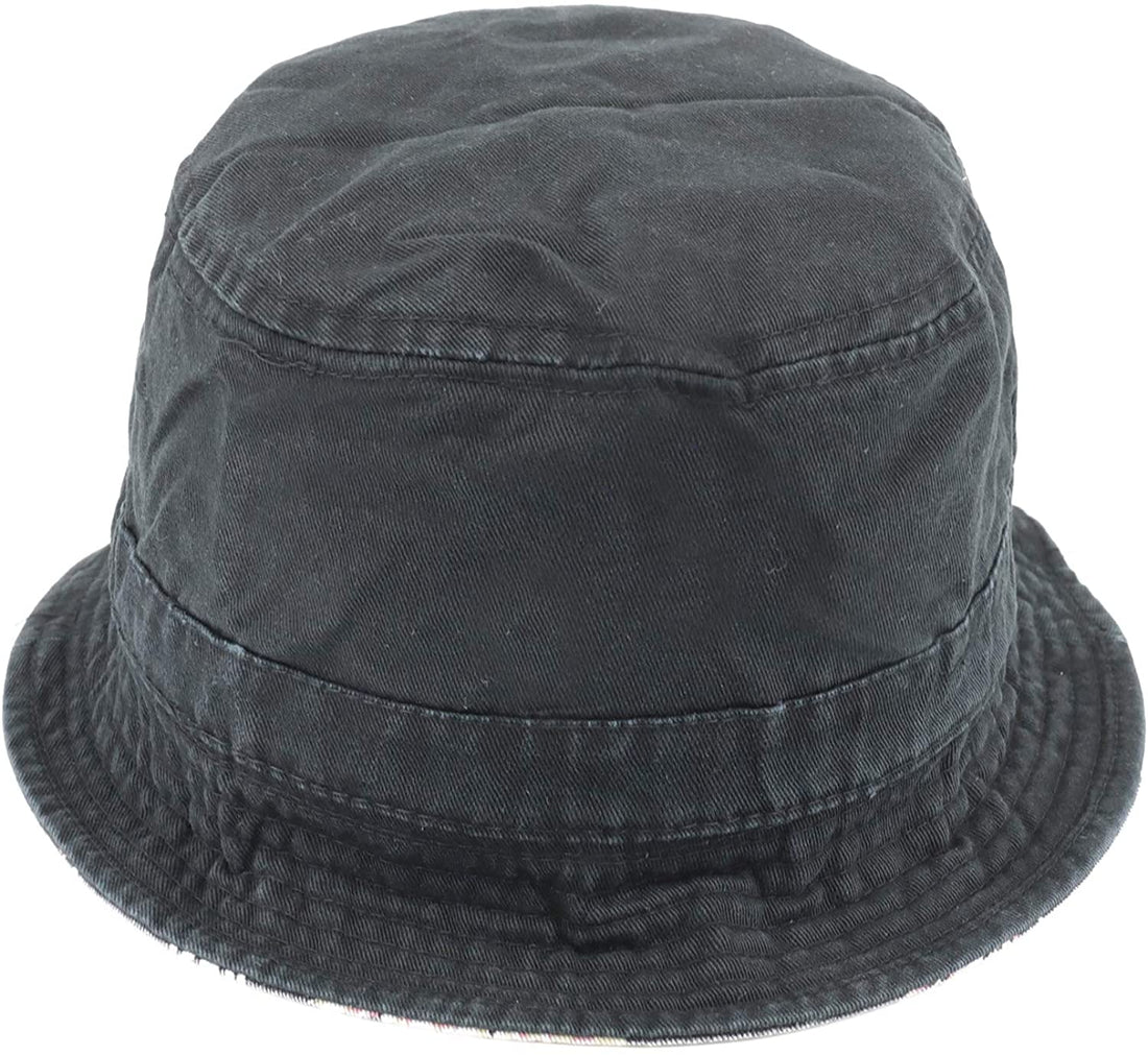 Trendy Apparel Shop Floral Print Cotton Reversible Bucket Hat