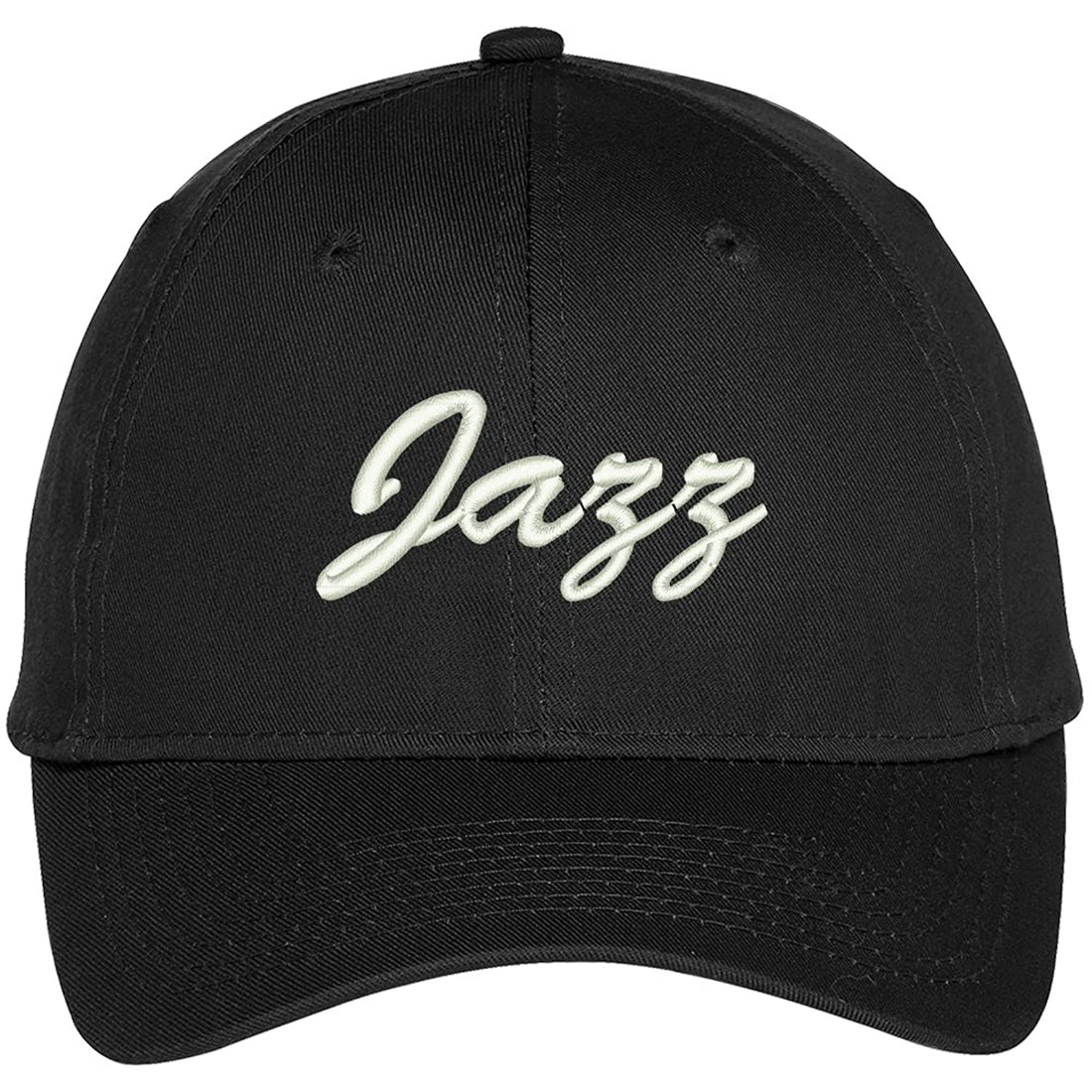 Trendy Apparel Shop Jazz Embroidered Precurved Adjustable Cap