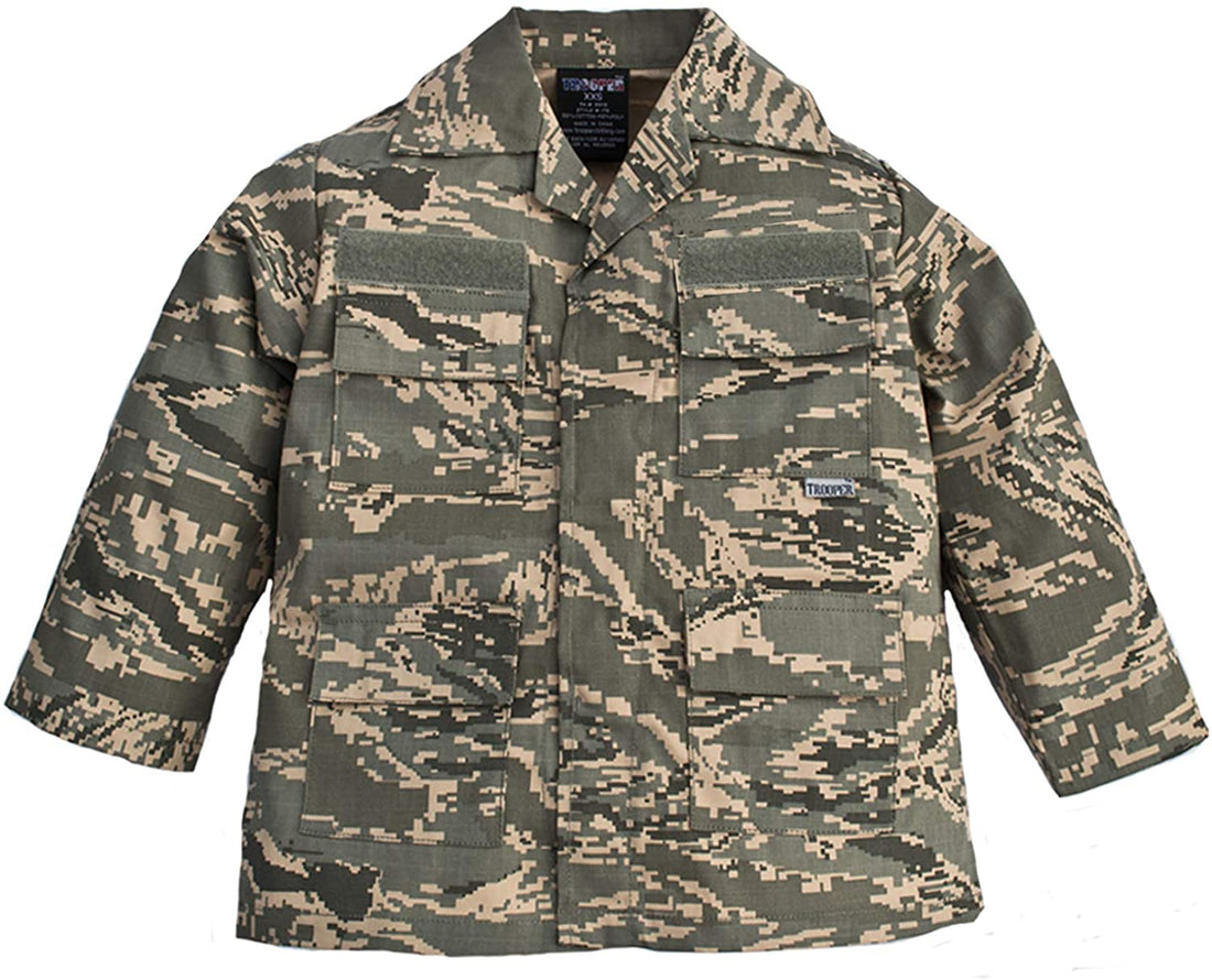 Trendy Apparel Shop Kid's US Soldier Digital Camouflage Uniform Jacket - ABU