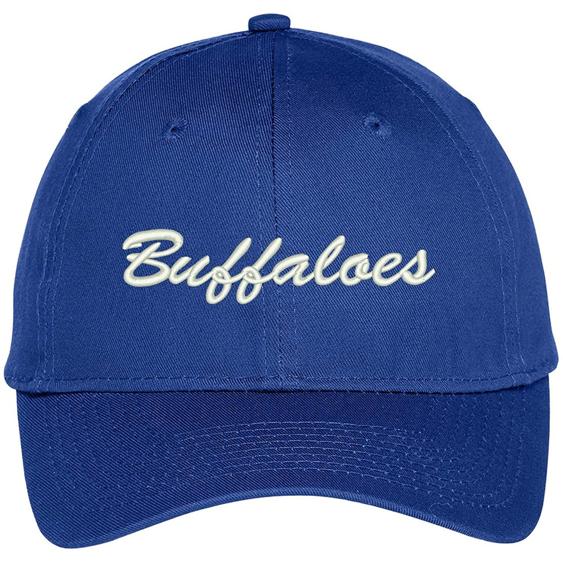 Trendy Apparel Shop Buffaloes Embroidered Team Nickname Mascot Cap