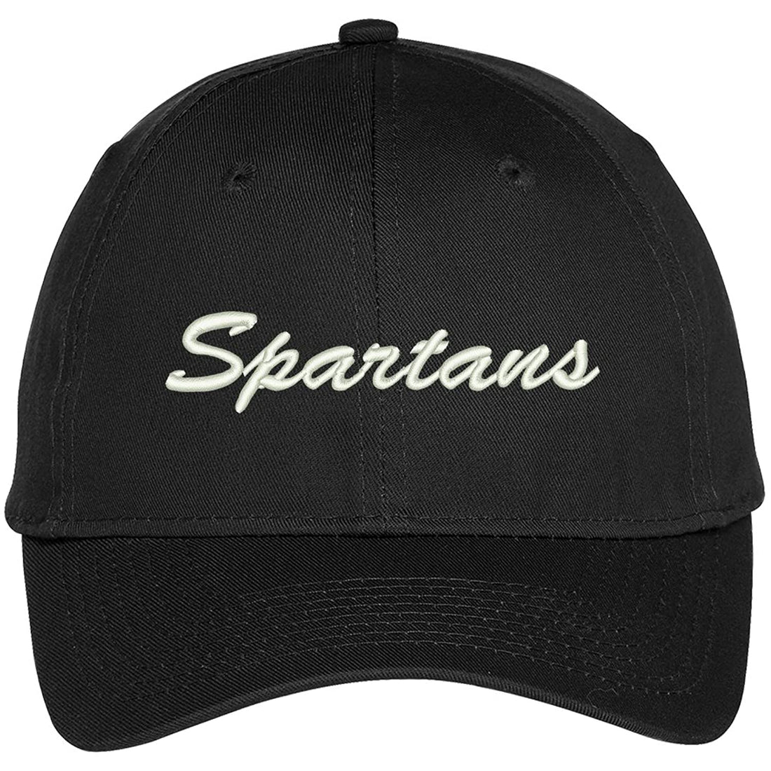 Trendy Apparel Shop Spartans Embroidered Team Nickname Mascot Cap