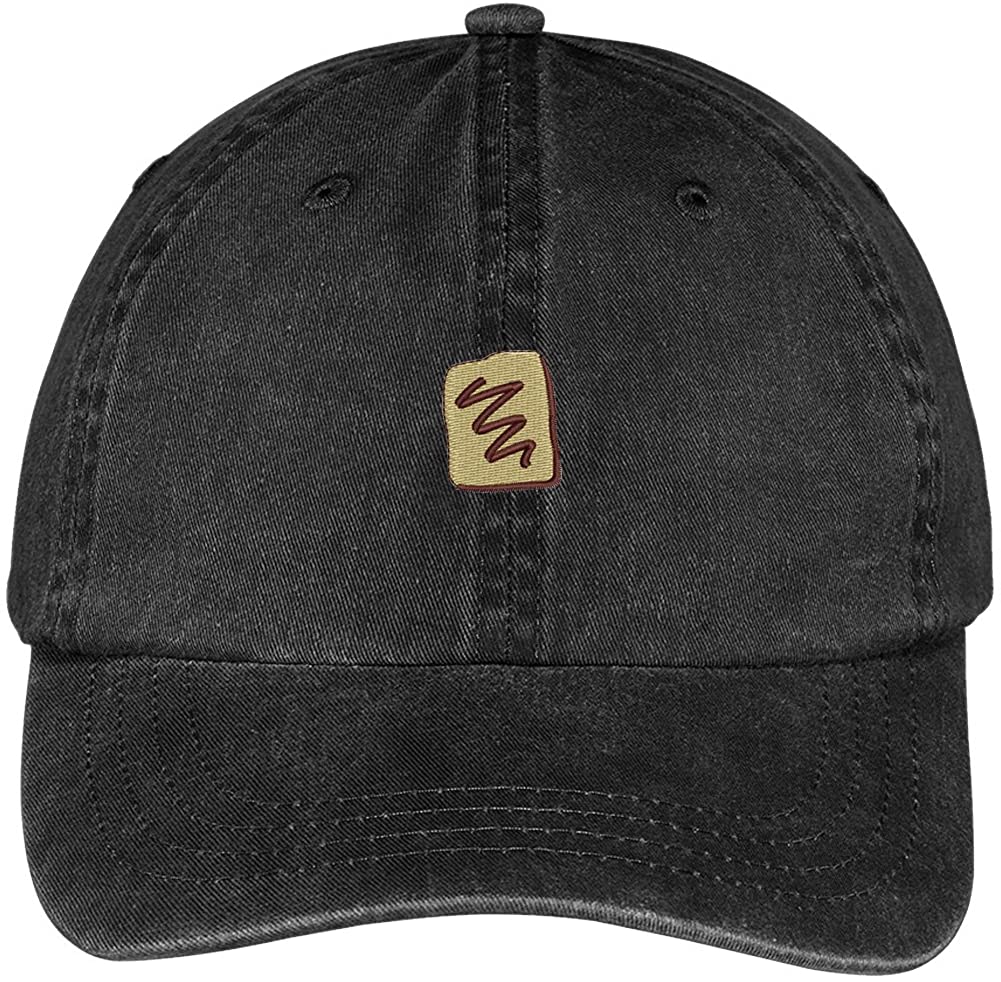Trendy Apparel Shop Chocolate Embroidered Soft Crown 100% Brushed Cotton Cap