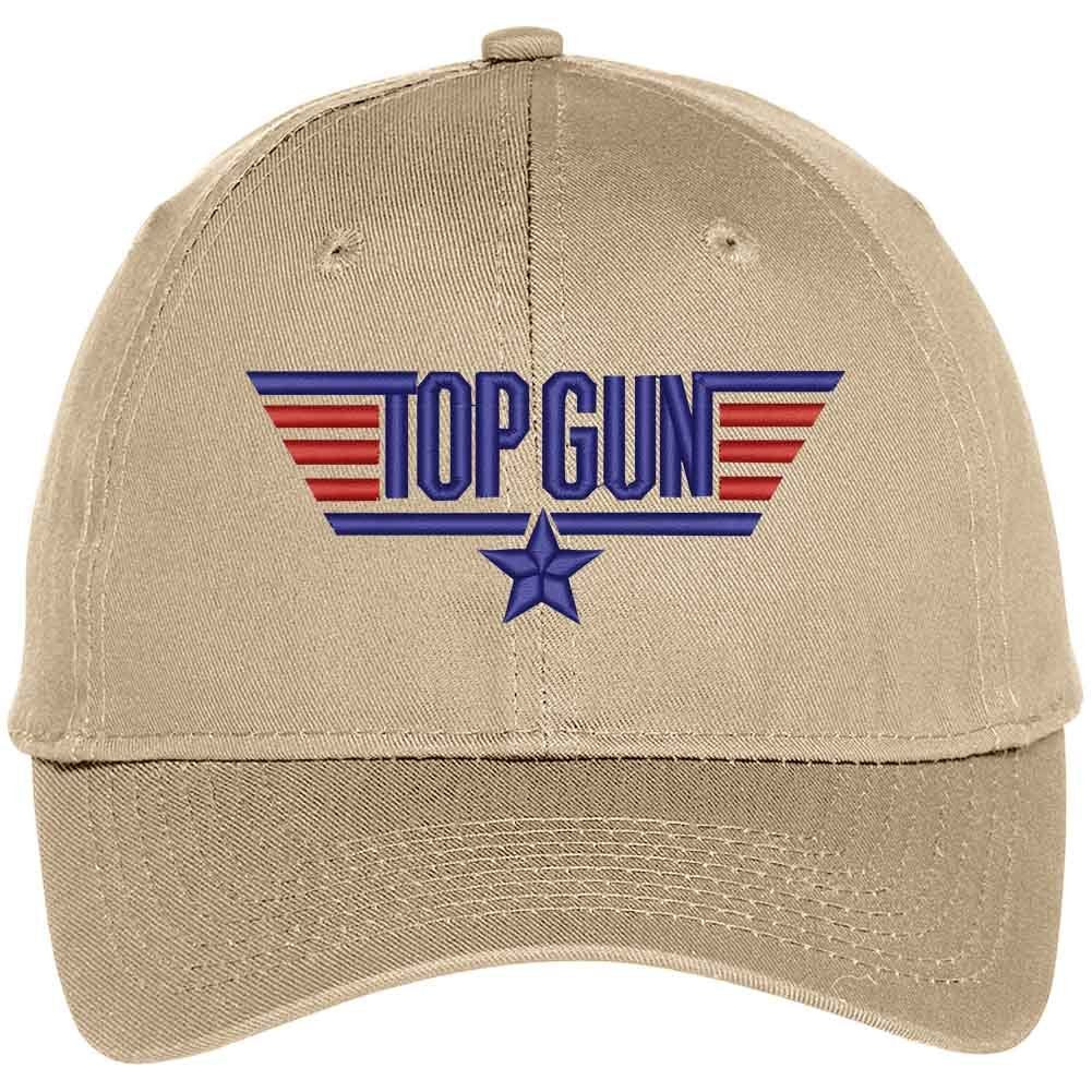 Trendy Apparel Shop Top Gun Premium Embroidered Baseball Cap - Black