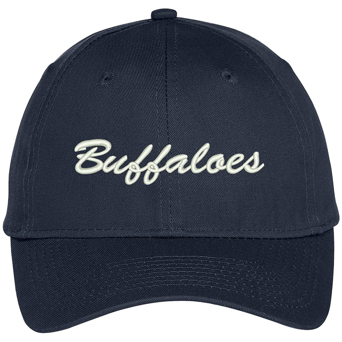 Trendy Apparel Shop Buffaloes Embroidered Team Nickname Mascot Cap