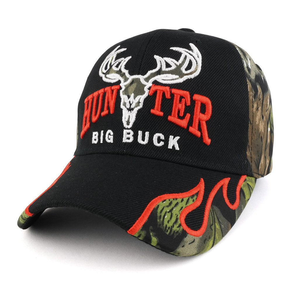 Trendy Apparel Shop Big Buck Hunter Embroidered Mossy Oak, Realtree Camo Adjustable Baseball Cap