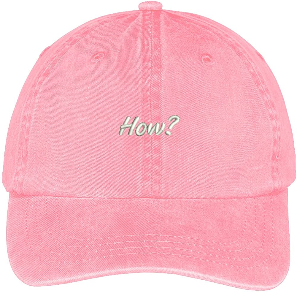 Trendy Apparel Shop Embroidered Washed Cotton Adjustable Cap