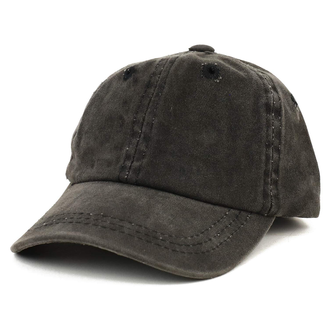 Trendy Apparel Shop Infant Size Unstructured Pigment Dyed Washed Baseball Cap - Multipack - Black Navy