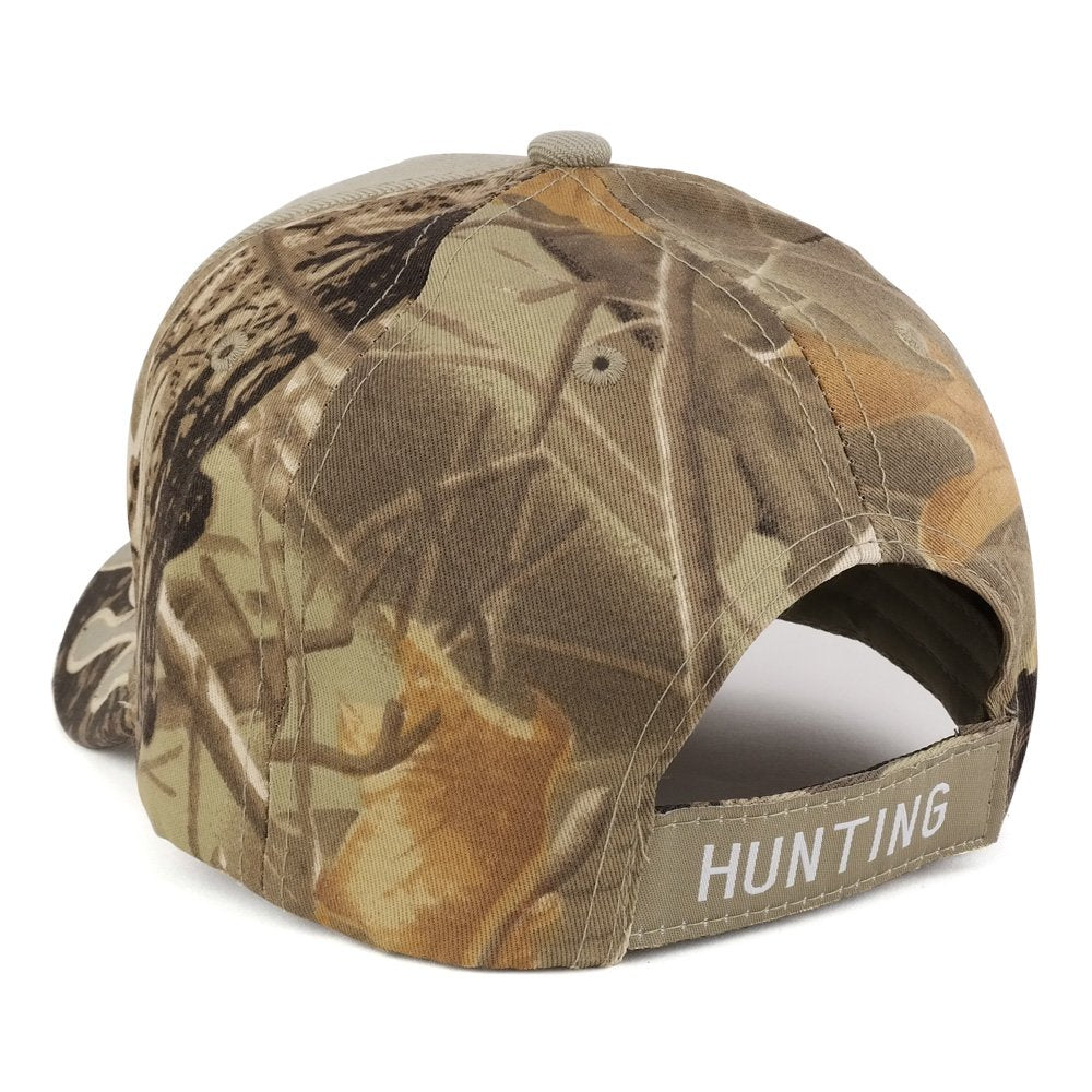 Trendy Apparel Shop Born To Hunt FORCED To Work Embroidered Mossy Oak, Realtree Adjustable Baseball Cap