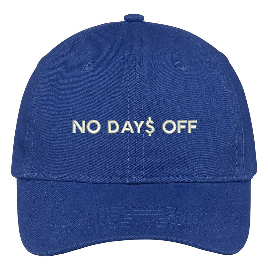 Trendy Apparel Shop No Days Off Embroidered Low Profile Soft Cotton Brushed Cap