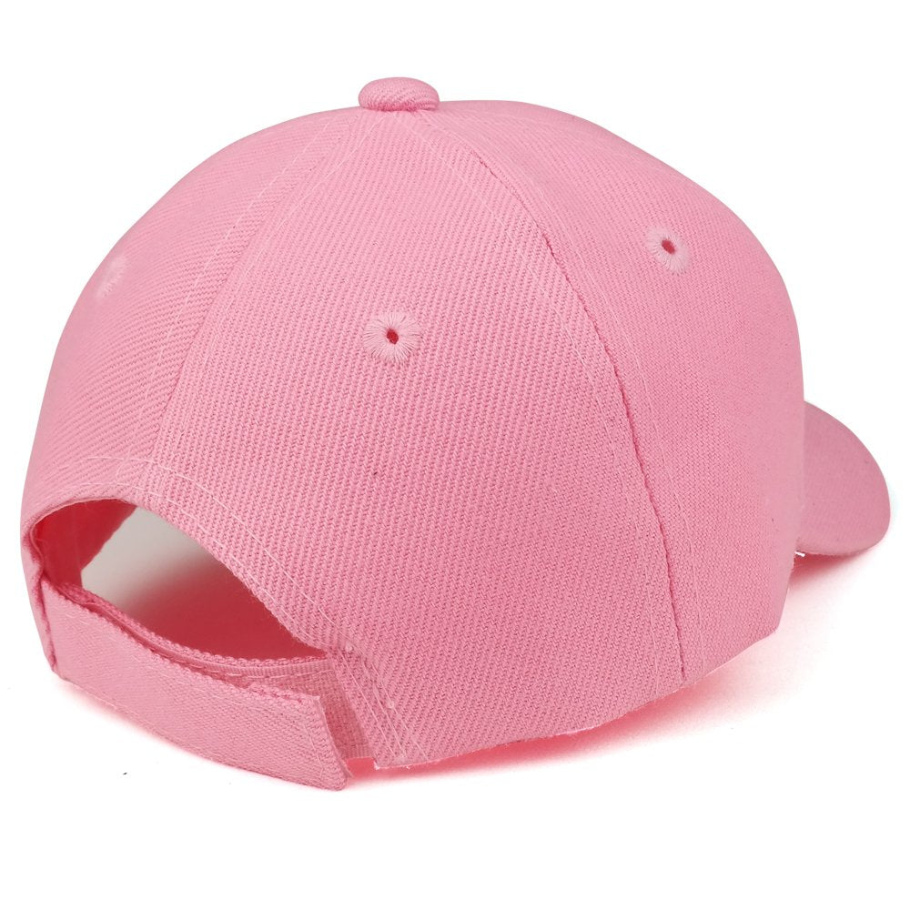 Trendy Apparel Shop Plain Infants Size Structured Adjustable Baseball Cap - Multipack - Fuchsia Pink Red