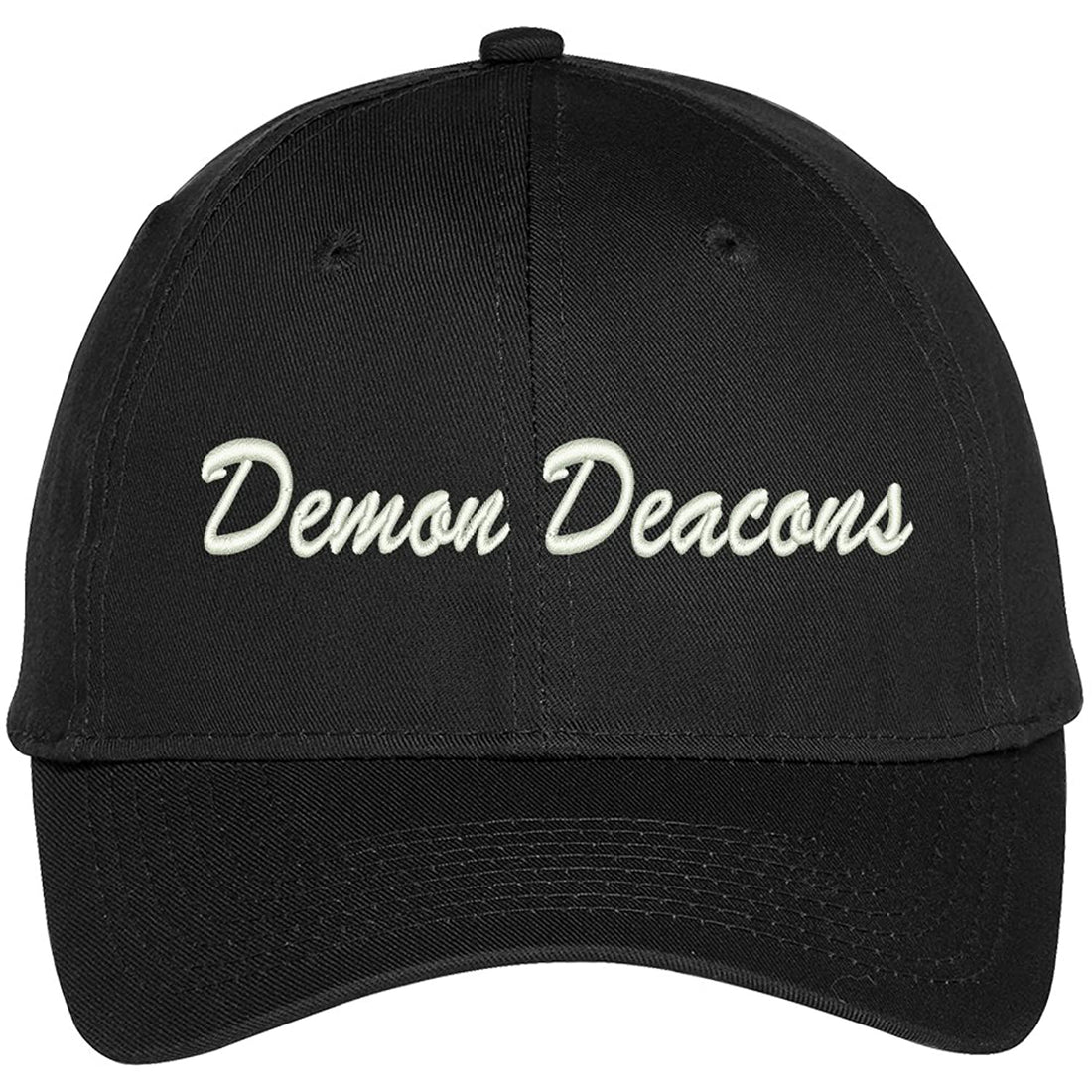 Trendy Apparel Shop Demon Deacons Embroidered Team Nickname Mascot Cap
