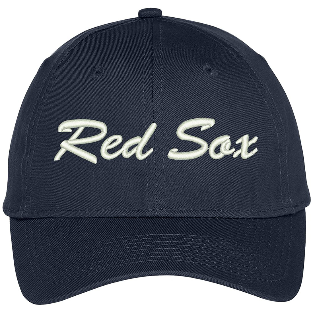 Trendy Apparel Shop Red Sox Embroidered Precurved Adjustable Cap