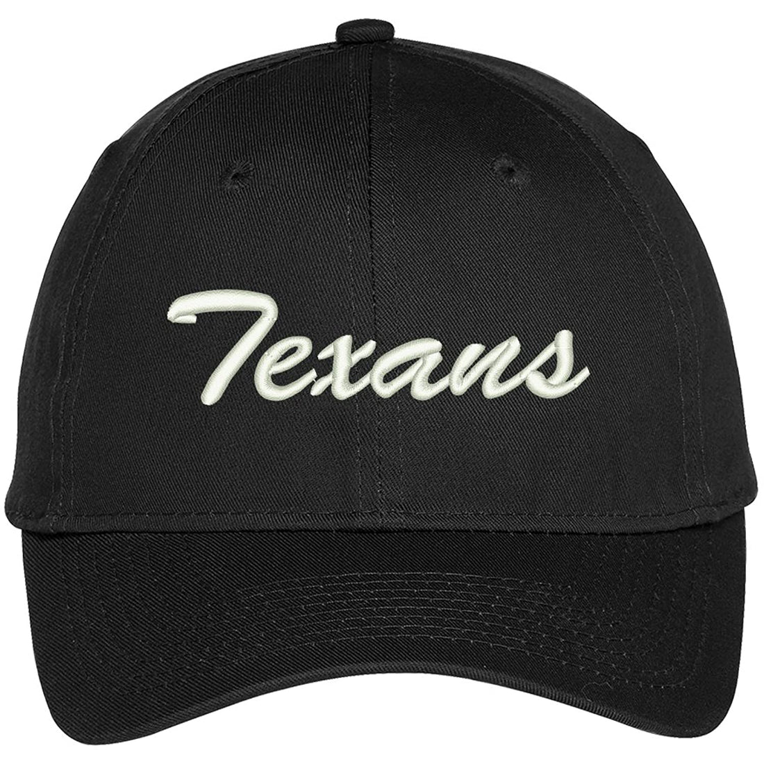 Trendy Apparel Shop Texans Embroidered Precurved Adjustable Cap - Royal