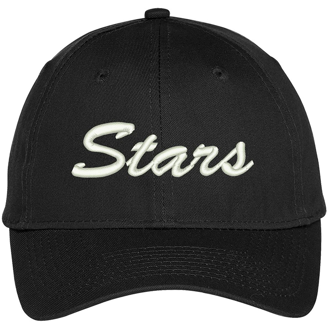 Trendy Apparel Shop Star Embroidered Precurved Adjustable Cap