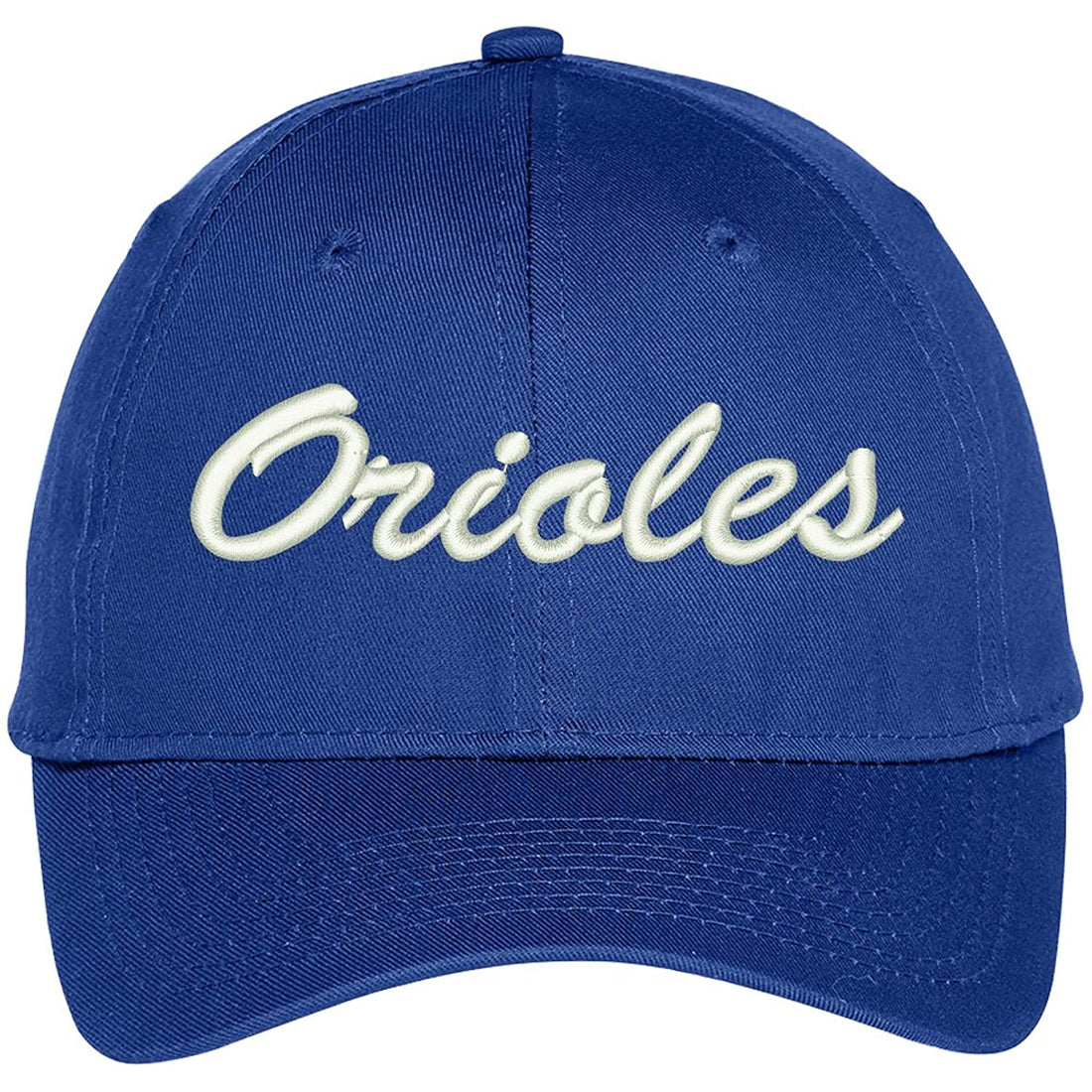 Trendy Apparel Shop Orioles Embroidered Precurved Adjustable Cap