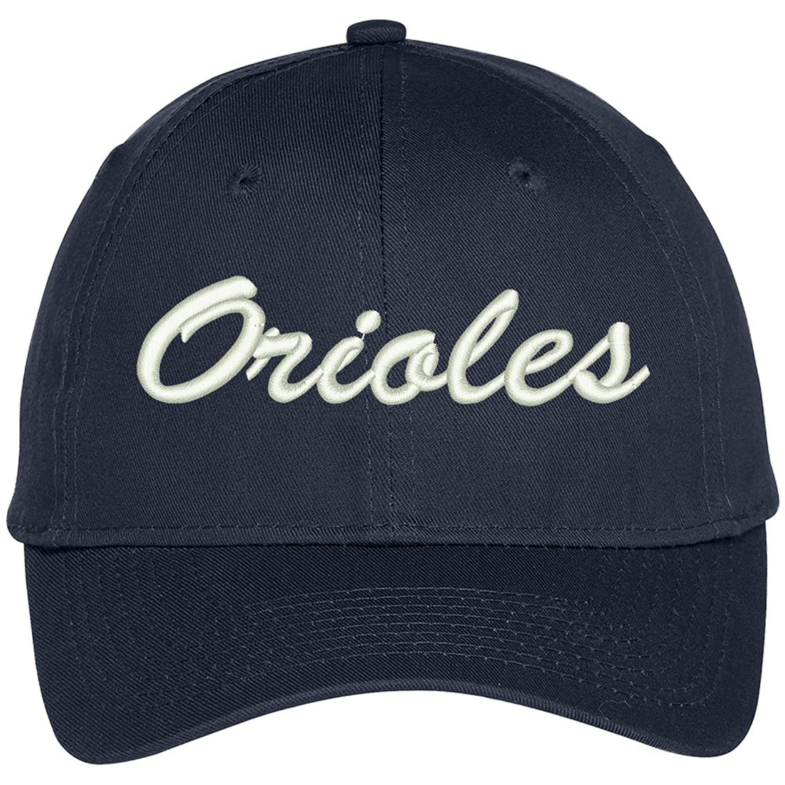 Trendy Apparel Shop Orioles Embroidered Precurved Adjustable Cap