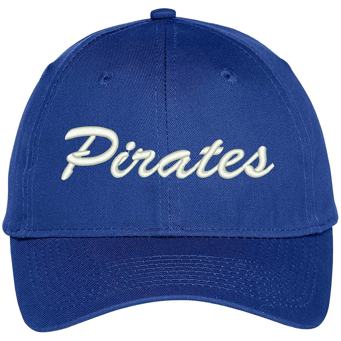 Trendy Apparel Shop Pirates Embroidered Precurved Adjustable Cap