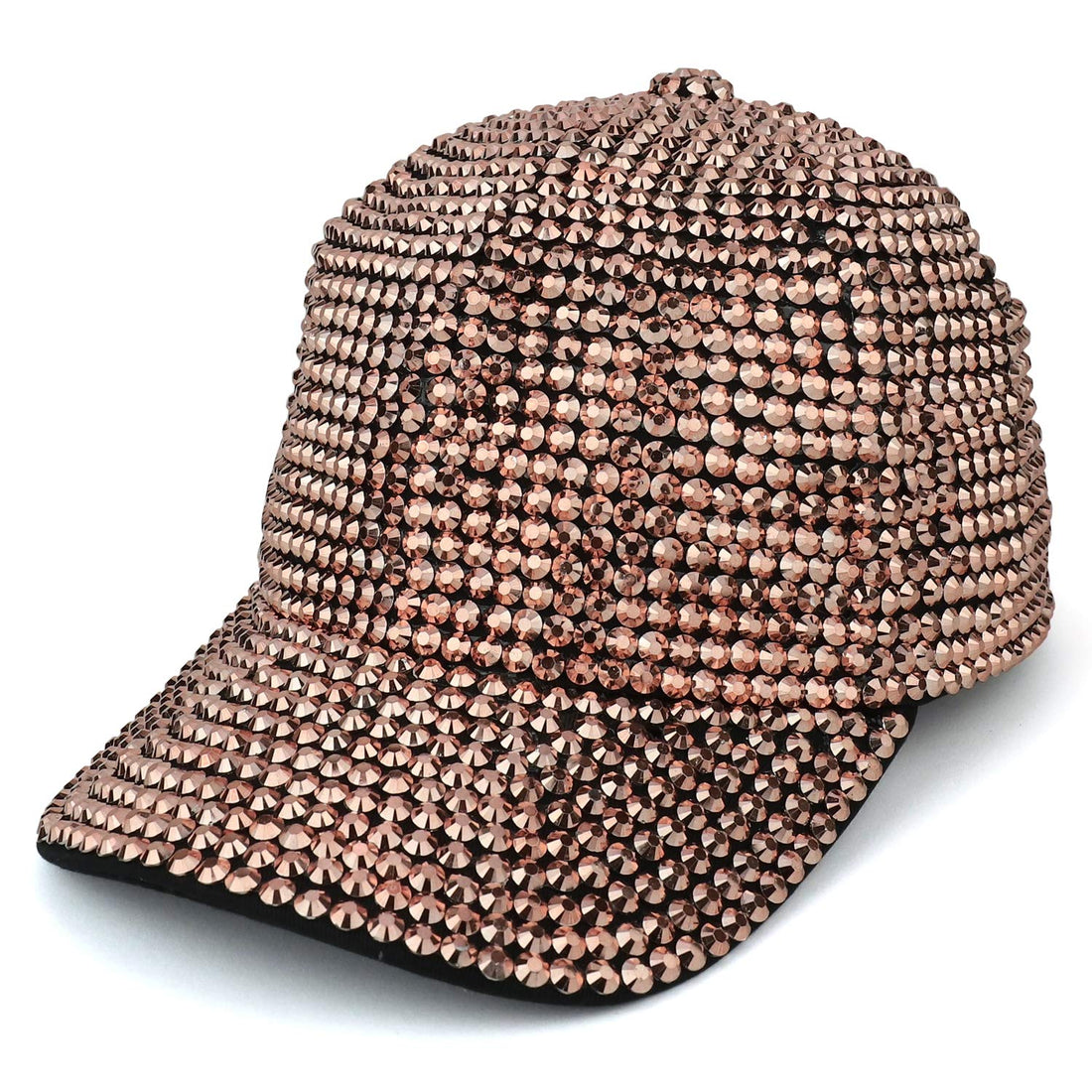 Trendy Apparel Shop Bling Stone Studs Structured Baseball Cap