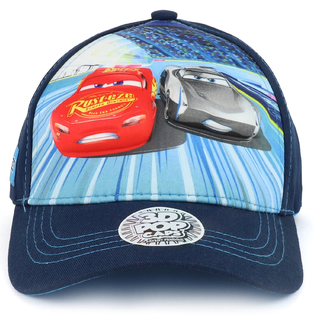 Trendy Apparel Shop Boys Kid's Lightning McQueen Speed Cars 3D Pop Baseball Cap