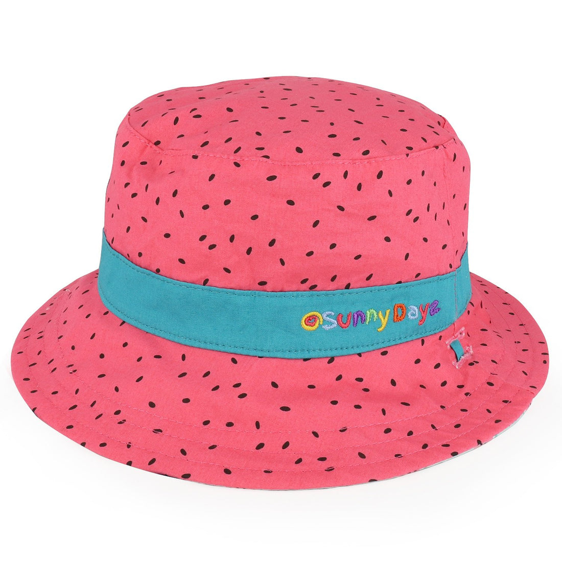 Trendy Apparel Shop Infant Girl's Reversible Watermelon Print UPF Sun Bucket Hat